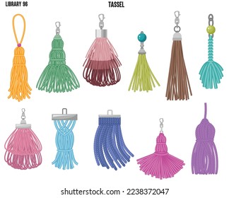 DECORATIVE TASSEL IN EDITABLE VECTOR