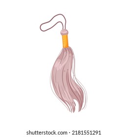 decorative tassel rope cartoon. decorative tassel rope sign. isolated symbol vector illustration