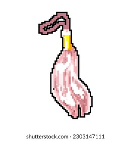 decorative tassel rope game pixel art retro vector. bit decorative tassel rope. old vintage illustration