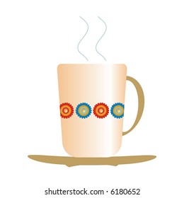 Decorative tea cup