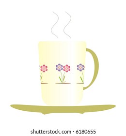 Decorative tea cup