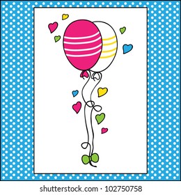 Decorative template frame design for baby arrival, baby shower concept, vector illustration