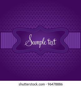 Decorative template frame design for various purposes, decorative ribbon, vector background illustration