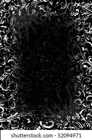 Decorative template grunge background, illustration