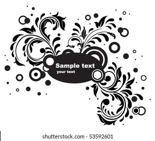 Decorative template grunge background, illustration