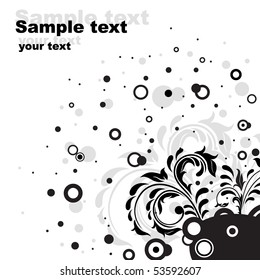 Decorative template grunge background, illustration