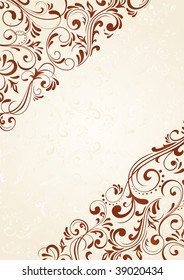 Decorative template for text, illustration