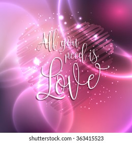 Decorative text design for Valentine's Day