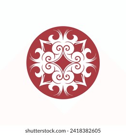 decorative text divider vector scroll curly element mandala border
