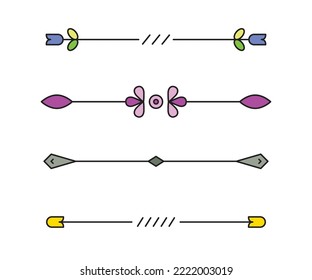 decorative text dividers and separators illustration