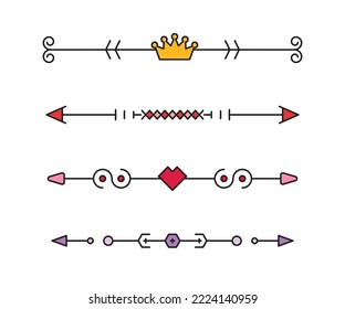 decorative text dividers and separators illustration
