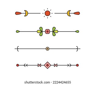 decorative text dividers and separators illustration