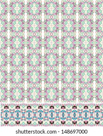 Decorative texture with ornamental border