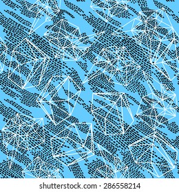 A decorative textured background with dashed lines as pattern.