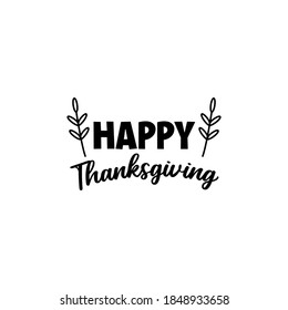 Decorative Thanksgiving day lettering typography - EPS Vector