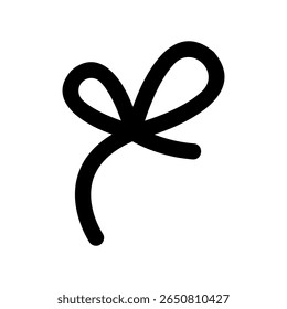 Decorative Tied Knot Illustration Representing a Festive Accent