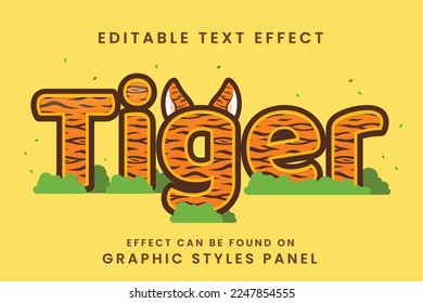 decorative tiger Font and Alphabet with tiger patterns
