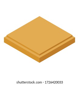 Icono de mosaico decorativo. Isométrico del icono del vector de mosaico decorativo para el diseño web aislado en fondo blanco
