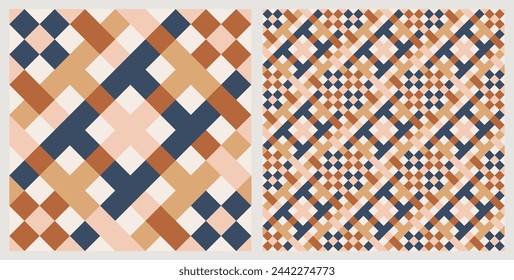 Decorative tile pattern design. Vector illustration.