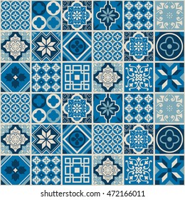 Decorative tile pattern design. Vector illustration.