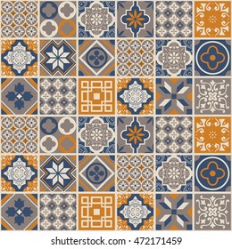 Decorative tile pattern design. Vector illustration.