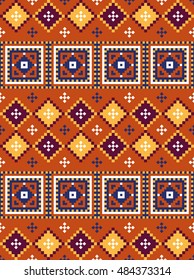 Decorative tile pattern design. Vector illustration.