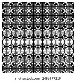 Decorative tiles abstract pattern in flat design