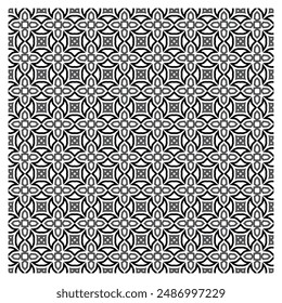 Decorative tiles abstract pattern in flat design
