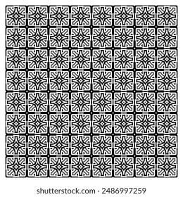 Decorative tiles abstract pattern in flat design
