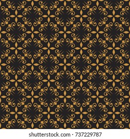 Decorative tiles Vector Seamless Pattern. Traditional style background. Abstract ornamental texture.