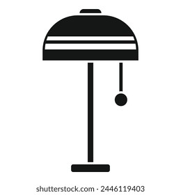 Decorative torcher icon simple vector. Fixture furniture. Led room design