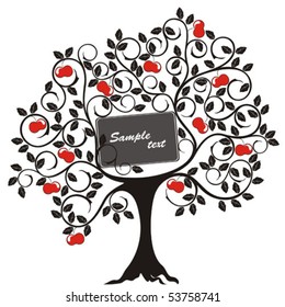 Decorative tree with apples