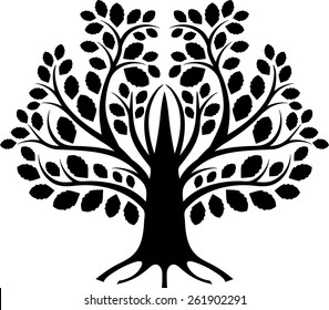 Similar Images, Stock Photos & Vectors of Graphic stylized tree icon ...