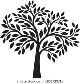 Decorative tree series, vector illustration