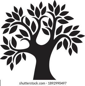 Decorative tree series, vector illustration