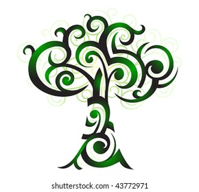 Decorative tree symbol