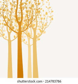 Decorative trees background 