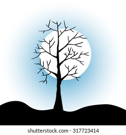 Decorative trees background