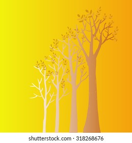 Decorative trees background
