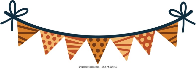 Decorative Triangle Bunting Vector Illustration