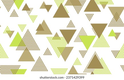 Decorative triangle shapes seamless pattern vector design. Abstract geometric geo print. Colorful triangles motion. Triangular shapes scandinavian repeating pattern.