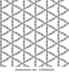 Decorative triangular vector seamless pattern