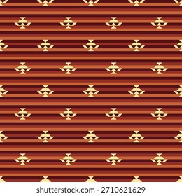 Fondo de patrón de repetición de raya Horizontal de forma geométrica tribal decorativa