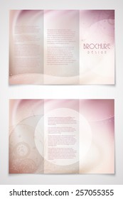 Decorative trifold brochure design