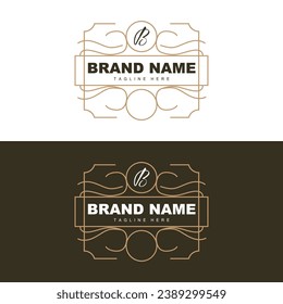 Decorative Typography Vintage Line Design, Vector Illustration Old Luxury Elegant Retro Style Ribbon Ornament