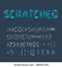 decorative upper case alphabet letters, high detailed vector set