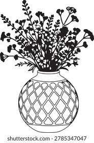 A decorative vase filled with various flowers and greenery adds beauty to any space