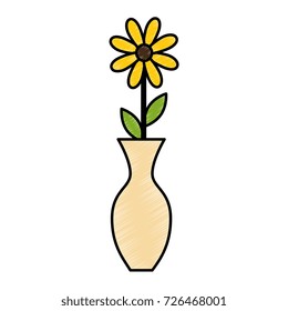 decorative vase with flower