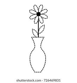 decorative vase with flower