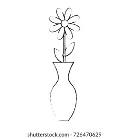decorative vase with flower